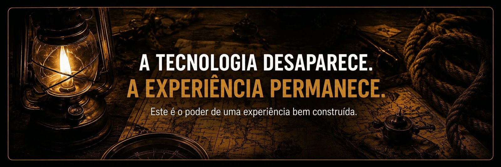 A tecnologia desaparece. A experiência permanece.